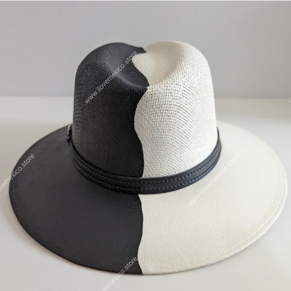 NEW!!  Hand Made Color Block Brim Straw Hat main image 11
